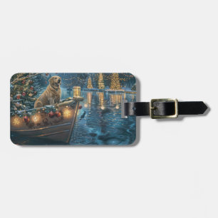 Labrador Christmas Festive Voyage Luggage Tag