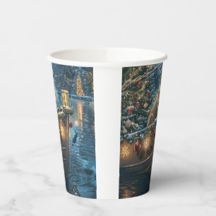 Labrador Christmas Festive Voyage Paper Cups
