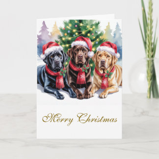 Labrador Christmas Greeting Card