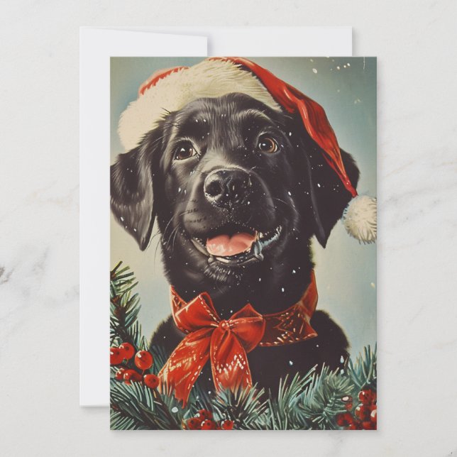Labrador Christmas  Holiday Card (Front)
