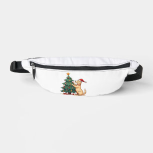 Labrador Christmas Tree Helper Bum Bags