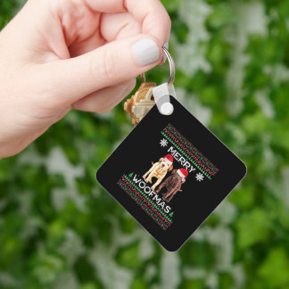 Labrador Christmas Ugly Yellow Lab Chocolate Labra Key Ring