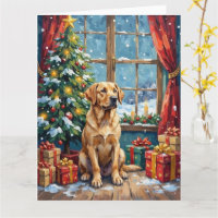 Labrador Christmas Under The Tree