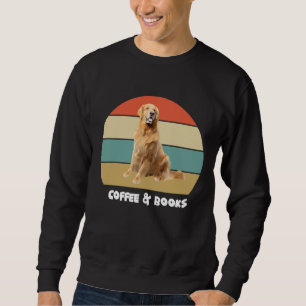 Labrador Coffee And Books Vintage Labrador Retriev Sweatshirt
