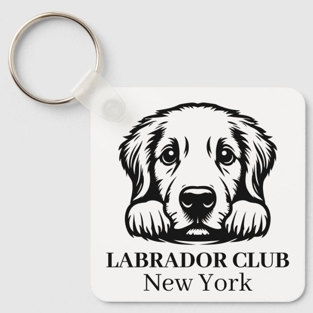 Labrador Custom Club Theme keychain (Front)