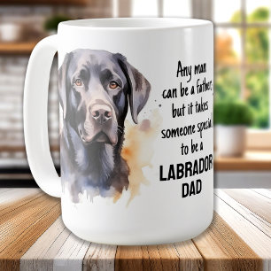 Labrador Dad - Black Lab Dog Lover - Fathers Day Coffee Mug