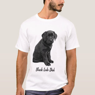 Labrador Dad- Father's Day Cute Dog- Black Lab Dad T-Shirt
