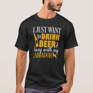 Labrador Dad Father's Day Lab Retriever Dog Beer T-Shirt