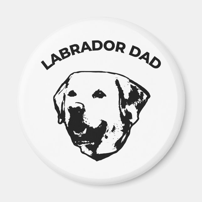 Labrador Dad  Magnet (Front)