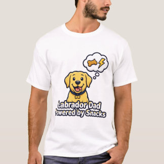 Labrador Dad Powered by Snacks T-Shirt