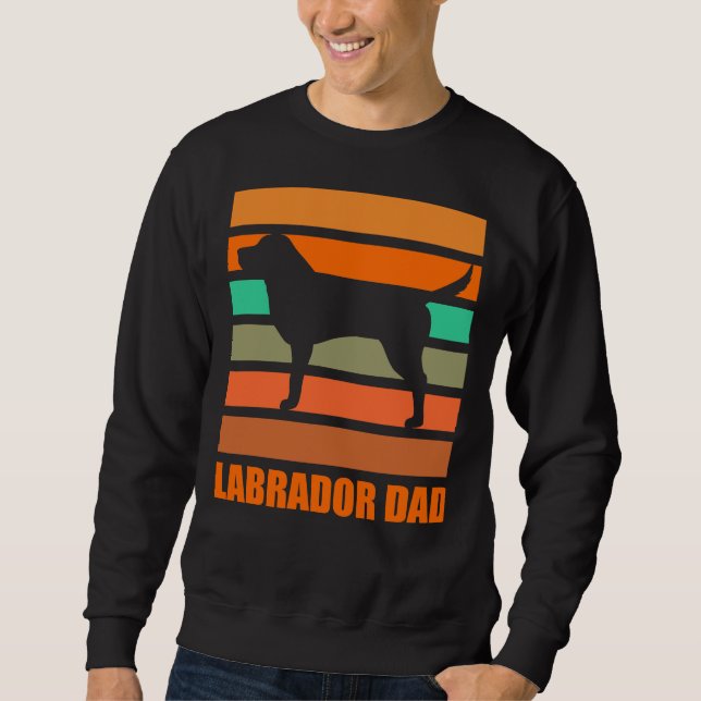 Labrador Dad Retro Sweatshirt (Front)
