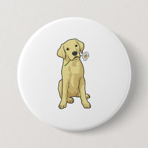 Labrador Daisy 7.5 Cm Round Badge