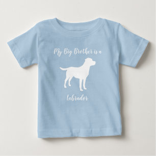 Labrador Dog Baby Shower Blue Boy Lab Baby T-Shirt