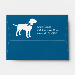 Labrador Dog Baby Shower Blue Boy Lab Envelope