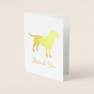 Labrador Dog Baby Shower Blue Boy Lab Foil Card