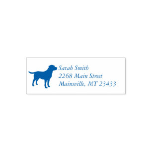 Labrador Dog Baby Shower Blue Boy Lab Self-inking Stamp