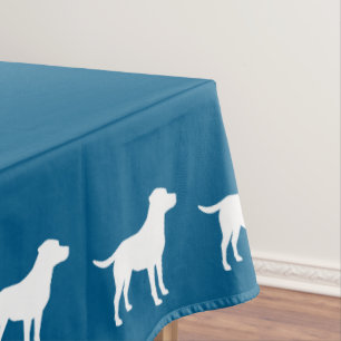 Labrador Dog Baby Shower Blue Boy Lab Tablecloth