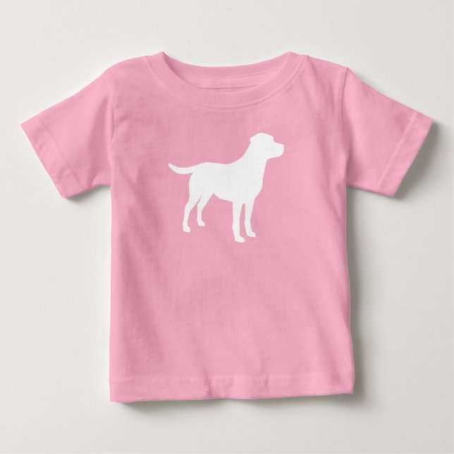 Labrador Dog Baby Shower Girl Lab Pink T-Shirt (Front)