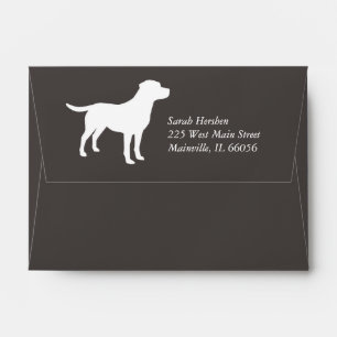 Labrador Dog Baby Shower Lab Grey Gender Neutral Envelope