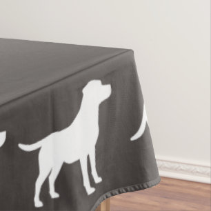Labrador Dog Baby Shower Lab Grey Gender Neutral Tablecloth
