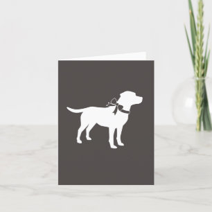 Labrador Dog Baby Shower Lab Grey Gender Neutral Thank You Card