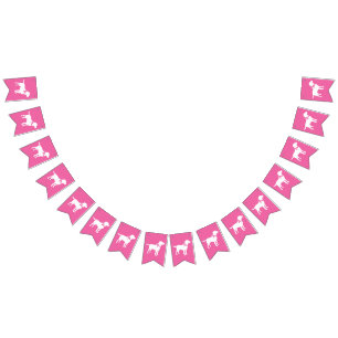 Labrador Dog Baby Shower Pink Girl Lab Bunting