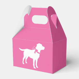 Labrador Dog Baby Shower Pink Girl Lab Favour Box