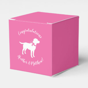Labrador Dog Baby Shower Pink Girl Lab Favour Box