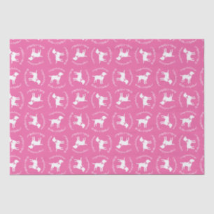 Labrador Dog Baby Shower Pink Girl Lab Tissue Paper