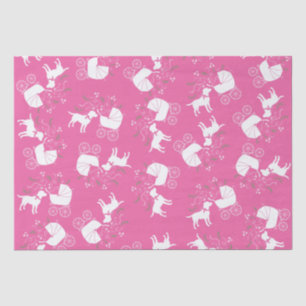 Labrador Dog Baby Shower Pink Girl Lab Tissue Paper