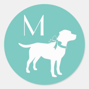 Labrador Dog Black Lab Puppy Classic Round Sticker