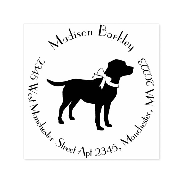 Labrador Dog Black Lab Puppy Self-inking Stamp (Design)
