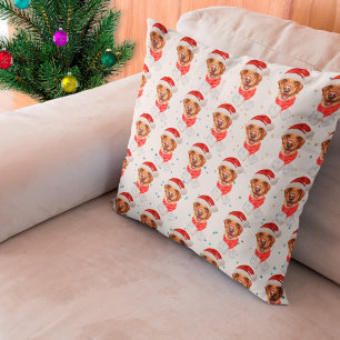 Labrador Dog Breed Christmas Cushion