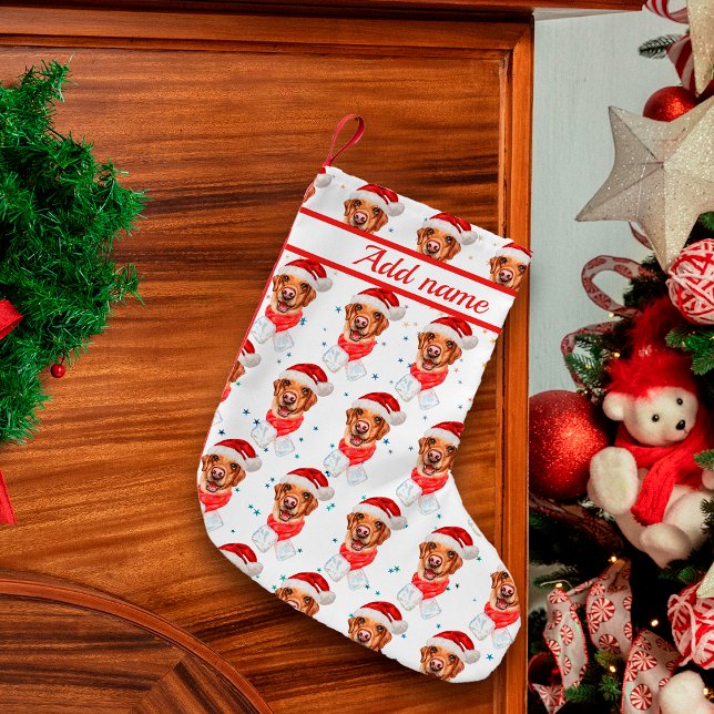 Labrador Dog Breed Christmas Small Christmas Stocking (Creator Uploaded)