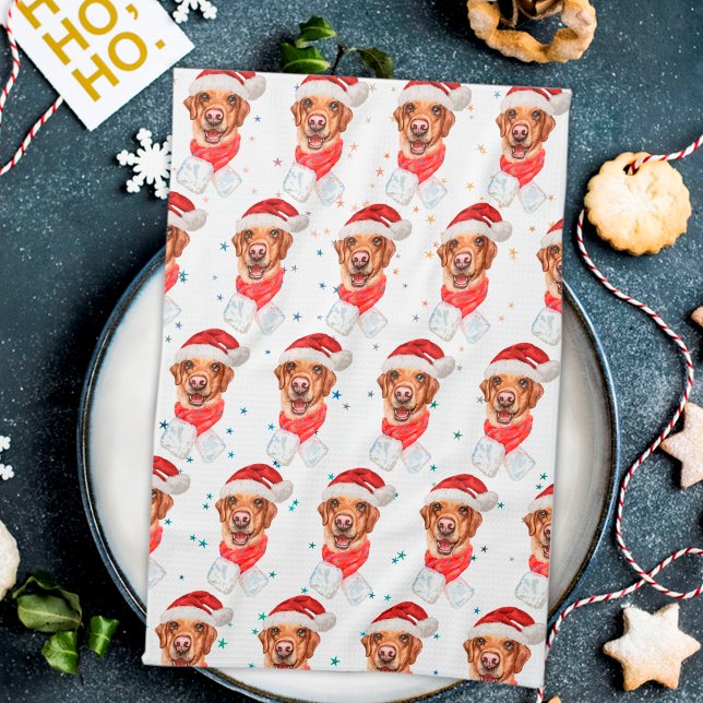Labrador Dog Breed Christmas Tea Towel (Creator Uploaded)