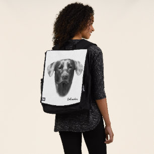 Labrador Dog elegant customisable Backpack