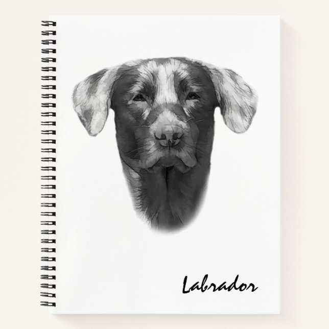 Labrador Dog elegant Notebook (Front)