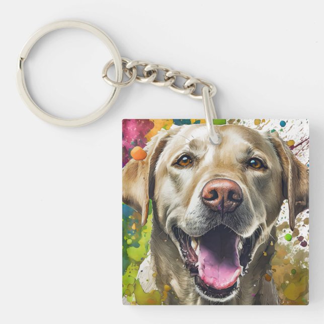 Labrador Dog Key Ring (Front)