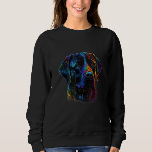 Labrador Dog Lab Lover Splash Graffiti Art Pet_2 Sweatshirt