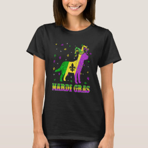 Labrador Dog Mardi Gras Carnival Jester Beads T-Shirt
