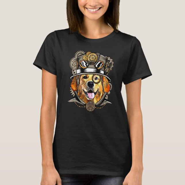 Labrador Dog Mediaeval Victorian Gothic Steampunk  T-Shirt (Front)