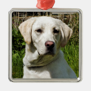 LABRADOR DOG METAL TREE DECORATION
