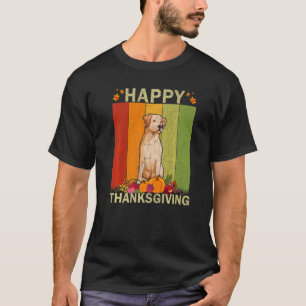 Labrador Dog Retro Graphic Family Matching Thanksg T-Shirt