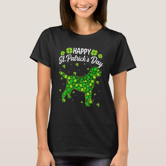 Labrador Dog Retro Shamrock Irish St Patric K Day T-Shirt