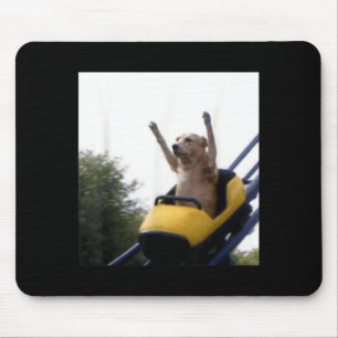 Labrador Dog Roller Coaster Funny Meme Mouse Pad