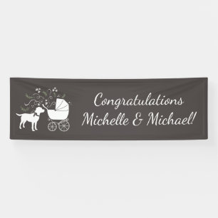 Labrador Dog Theme Baby Shower Gender Neutral Banner