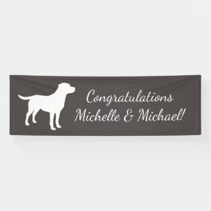 Labrador Dog Theme Baby Shower Gender Neutral Banner