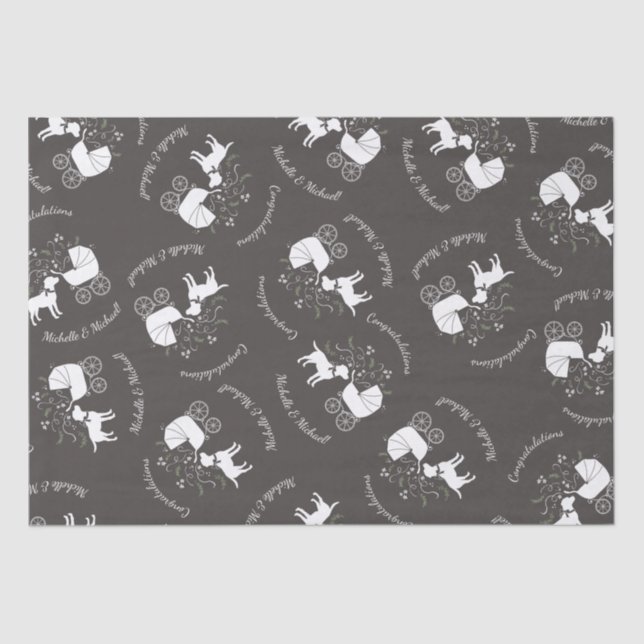 Labrador Dog Theme Baby Shower Gender Neutral Tissue Paper (Front)