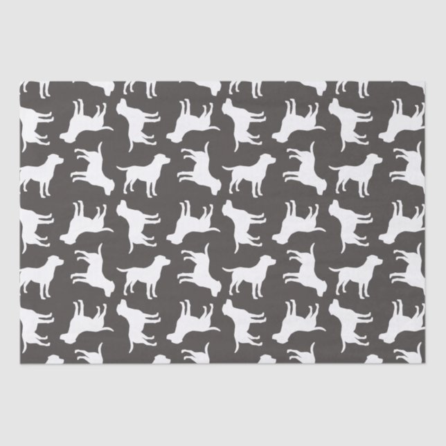 Labrador Dog Theme Baby Shower Gender Neutral Tissue Paper (Front)