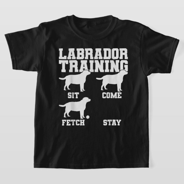 Labrador Dog Trainer T-Shirt (Laydown)